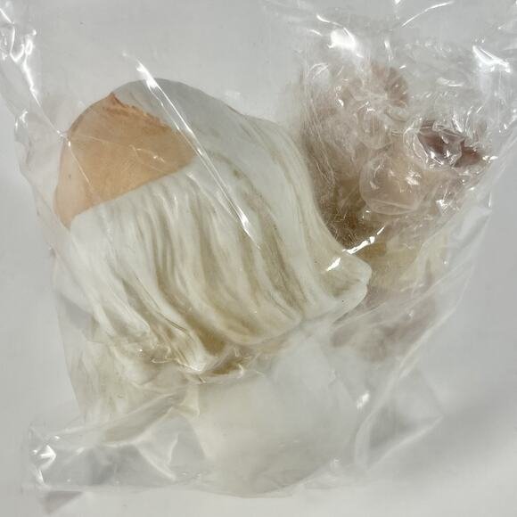 Vintage 1993 Mangelsen's Porcelain SANTA CLAUS Doll Head & Hands Set 3" NOS - Picture 3 of 3